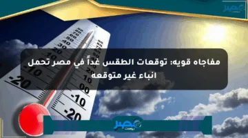 مفاجأة قوية: توقعات الطقس غداً في مصر تحمل أنباء غير متوقعة